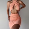thumbnail image 2 of Robe d'Été Mode Sexy Dos Nu Slim Creux, 2 of 5