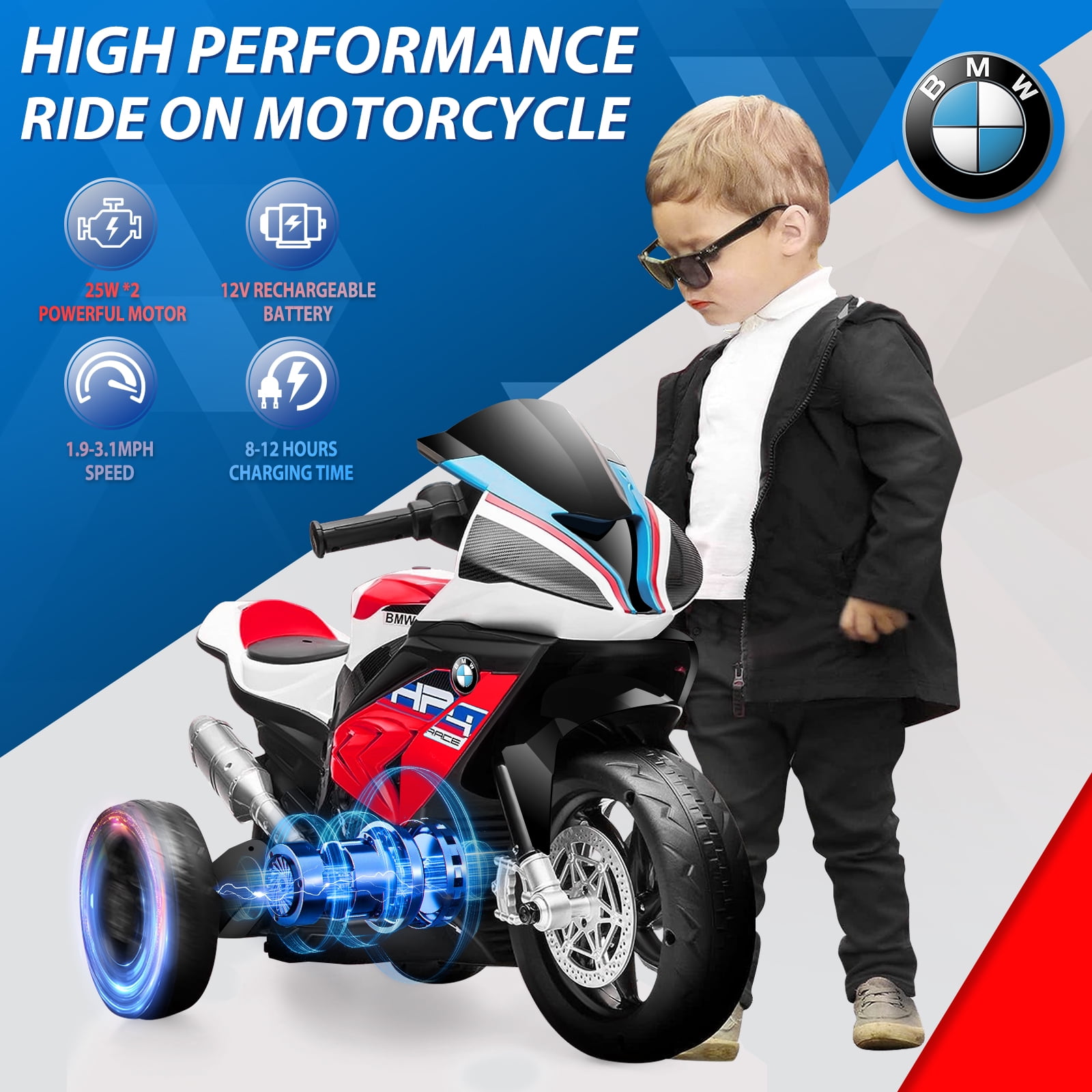 Bmw s1000rr 12v battery powered motorcycle cheap
