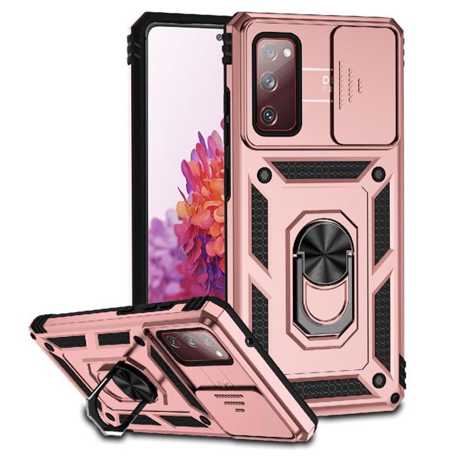 Estuche GANGXUN para Samsung Galaxy S20 FE, soporte giratorio 360°, estilo mecánico y magnético