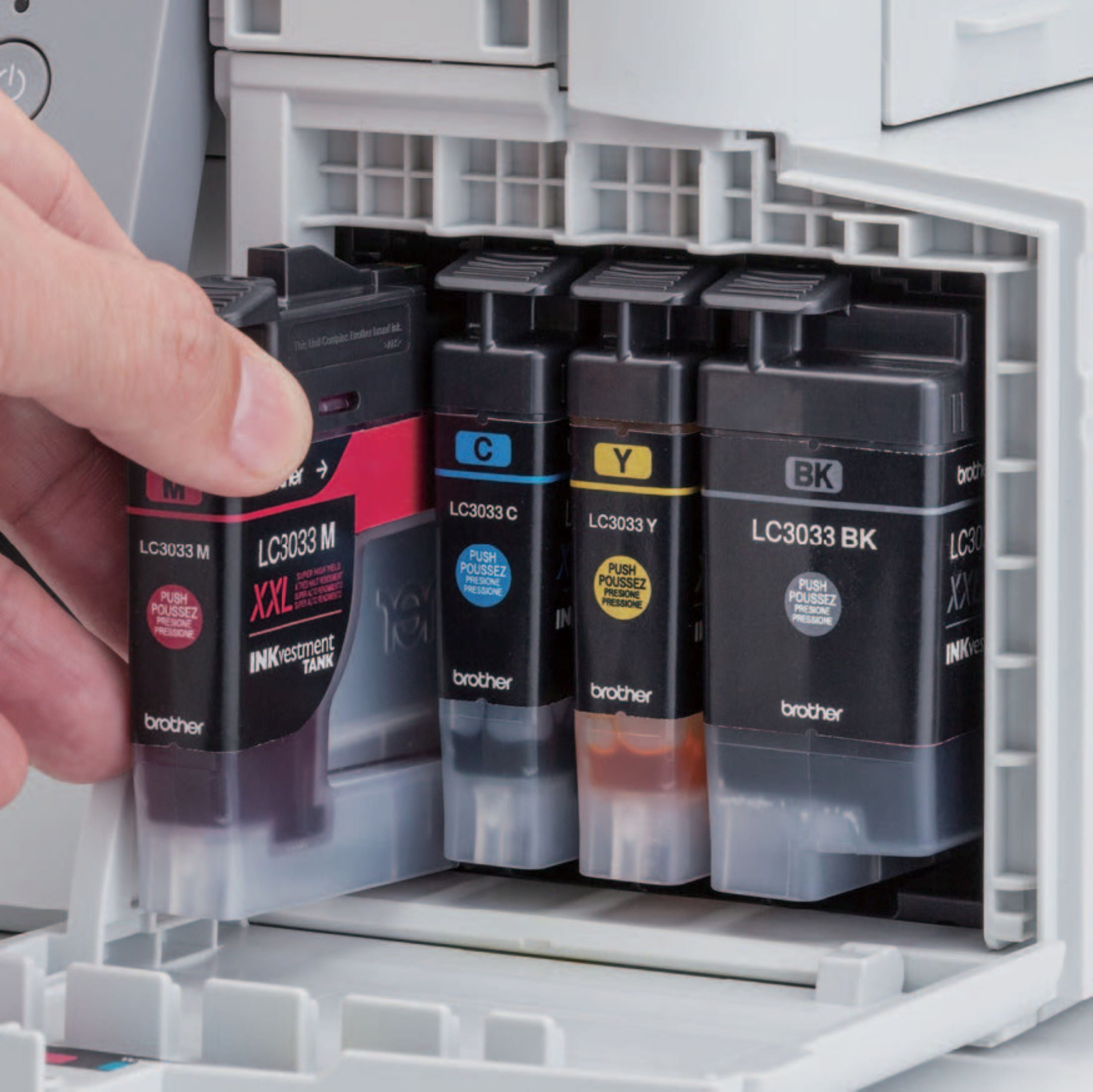 Brother LC3033BK LC30333PKS 超大容量 ブラック/シアン/マゼンタ/イエロー インクカートリッジセット LC3033