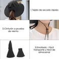 thumbnail image 4 of Women Wide Bucket Sun Hat UPF 50+ Outdoor Fishing Hiking Garden Protection Hat, 4 of 7