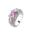thumbnail image 4 of Bague de Fiançailles en Forme de Cœur à la Mode pour Femmes et Filles, 4 of 6