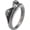 Antique Silver, variant on Unisex Cute Frog Stainless Steel Ring, Personality Trendy Animal Statement Band, Polished Classic Punk Rings for Men Women