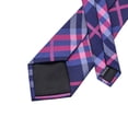 thumbnail image 4 of Dubulle Corbatas de seda tejidas para hombre, color rosa y azul, para boda, 4 of 5