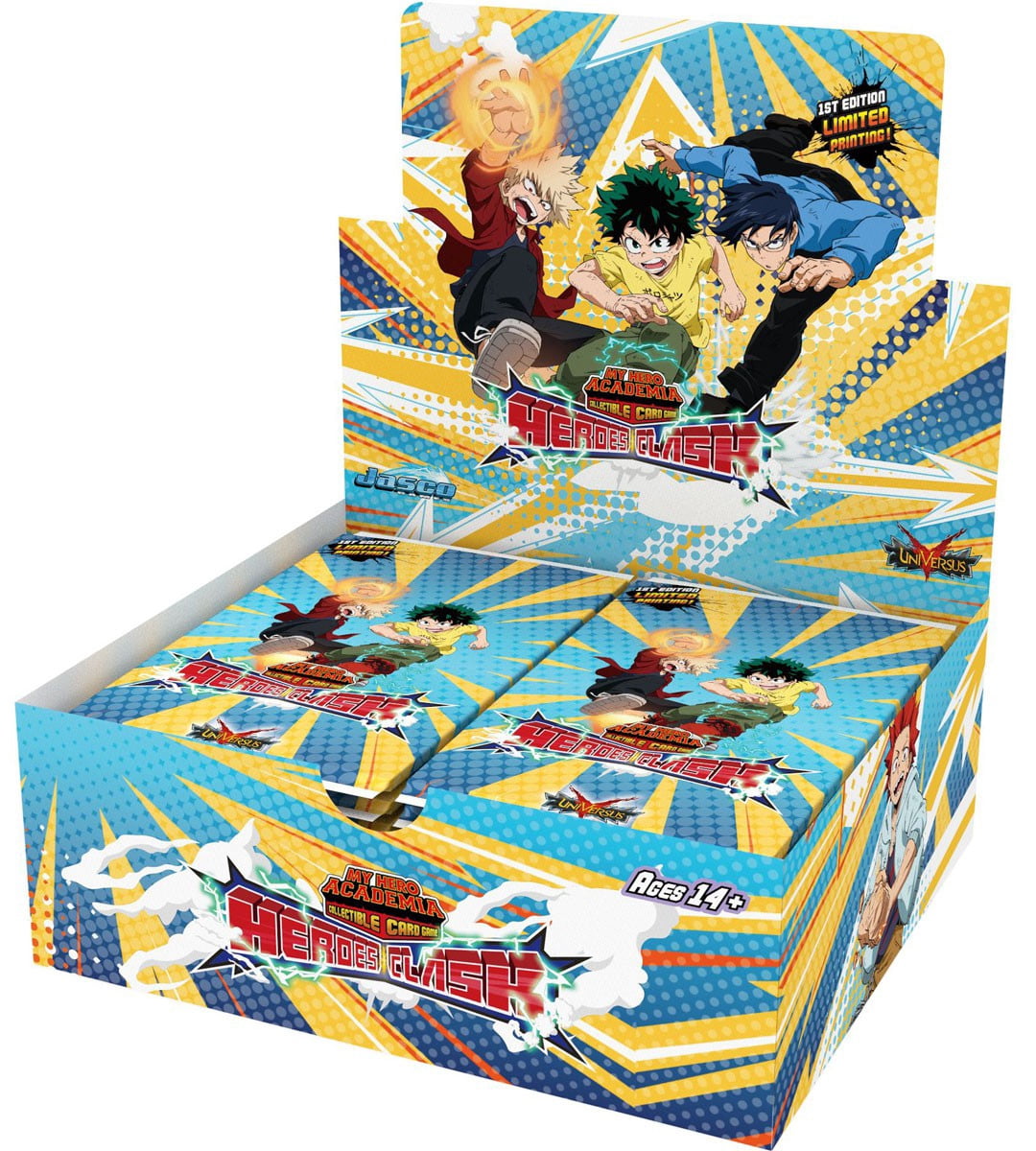 Jasco Games My Hero Academia Booster Box, 24 Packs, 145 Cards