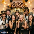 thumbnail image 4 of PMU New Year's Eve Party Supplies 2026 Gold Legend Illusion Party Kit Assortment for 25 persons - New Year's Eve Decorations Supplies, Outfits for Adults, Men and Women (25/psn) Pkg/1, 4 of 7