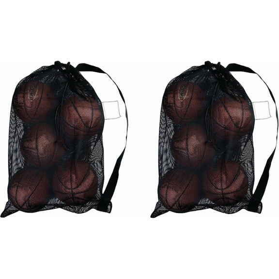 Biggz (2 Pack Heavy-Duty Mesh Sports Bag with Carry Strap (28" x 40")