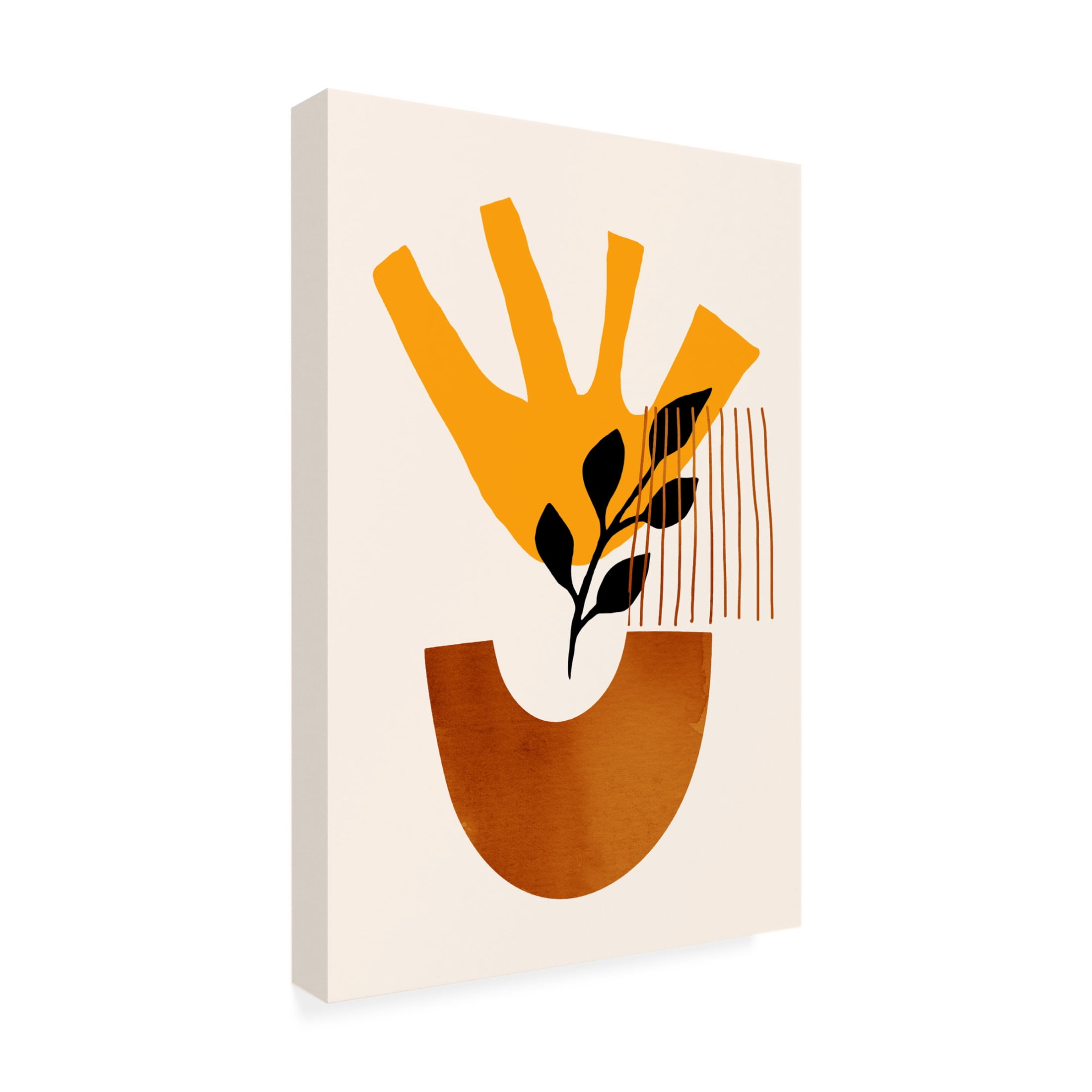 Trademark Fine Art Kubistika  Sunshine Flower No.5 Canvas Wall Art