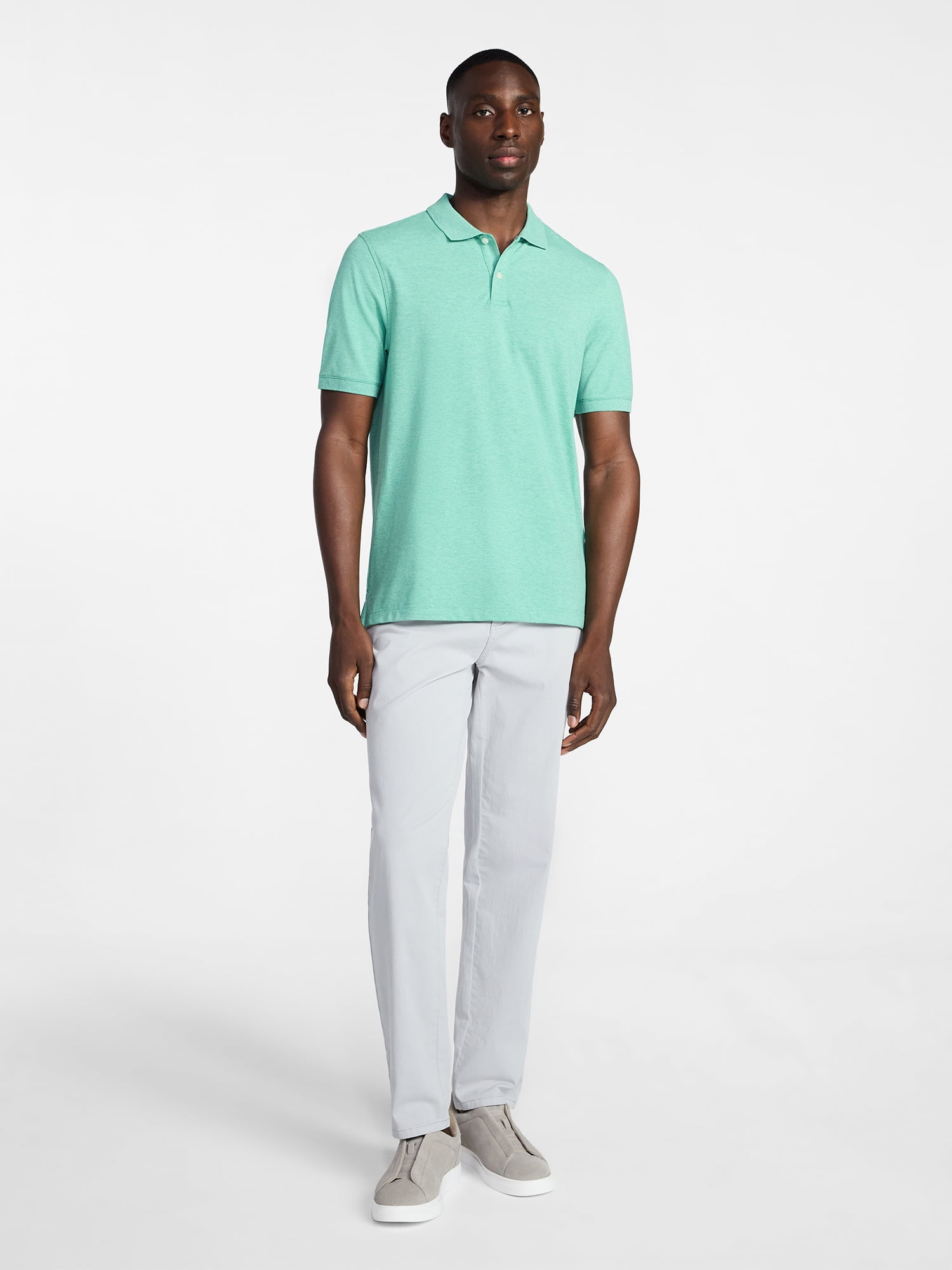 George Men's & Big Men's Classic Fit Pique Polo with Short Sleeves, Sizes XS-5XL, LT-3XLT