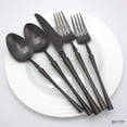 thumbnail image 5 of Elyon Tableware® Noelle 20-Piece Matte Black Flatware Set, Stainless Steel, Service For 4, 5 of 5