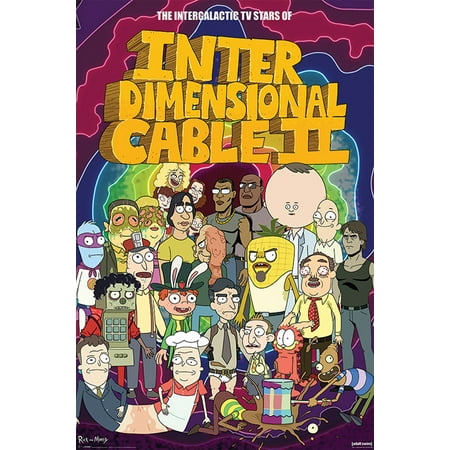 2 X Star - Rick And Morty - TV Show Poster / Print (Rick & Morty - The Intergalactic TV Stars Of Interdimensional Cable II) (Size: 24