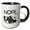 Black/White, variant on 3drose, Nope - Tired Cute Dog, 11oz Magic Transforming Mug