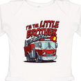 thumbnail image 4 of Inktastic Little Brother Fire Truck Boys Long Sleeve Baby Bodysuit, 4 of 5