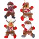 thumbnail image 2 of Adornos navideños de felpa para árbol de Navidad, muñeco de peluche, alce, Papá Noel, muñeco de nieve, decoración colgante, 2 of 4