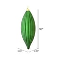 thumbnail image 3 of Vickerman M183224M 8 in. Emerald Matte Line Finial Ornament  4 per Bag, 3 of 3