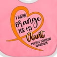thumbnail image 4 of Inktastic I Wear Orange for My Aunt Multiple Sclerosis Awareness Boys or Girls Baby Bib, 4 of 4