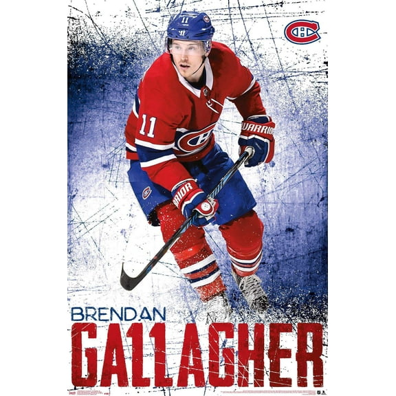 NHL Montreal Canadiens - Brendan Gallagher 18 Wall Poster, 14.725" x 22.375"