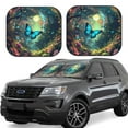 thumbnail image 1 of Saiise Enchanted Forest Butterfly A for Foldable Car Sun Shades (2-Pack) Offer Sun Protection with an Easy-fold Design for Convenient Windshield Shading-Small, 1 of 6