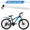 thumbnail image 3 of Publicaciones de asiento de bicicleta Unique Bargains 31.6x400mm Poste de sillín ligero tubo de asiento blanco fibra de carbono, 3 of 7
