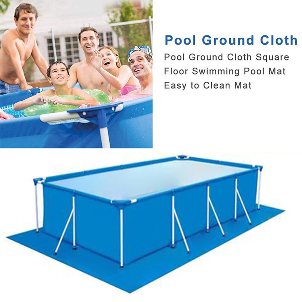 DTOWER Swimming Pool Mat Protective Carpet Water Pools Fittings Sheeting Protector Blue Ground