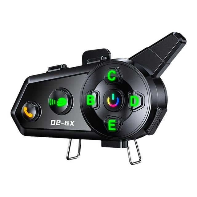Yinanstore Casque Intercom Moto avec Microphone Intégré Système de Communication pour Sports