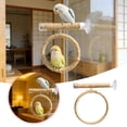 thumbnail image 1 of Klon Suction Cup Bird Swing Comfortable Grip Parrot Play Stand With Linen Rope Easy To Assemble Small Bird Swing, 1 of 5