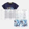 thumbnail image 3 of dmqupv Baby Boy Clothes Summer Newborn Toddler Boy Clothes Kids Summer Cotton Outfits Shirt Short Set Navy,7-8 Years, 3 of 7