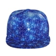 thumbnail image 2 of Adult Unisex Fashion Adjustable Baseball Cap, Christmas Star Snowflake Hip Hop Flat Brimmed Hat for All Seasons, 2 of 9