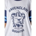 thumbnail image 3 of Harry Potter Womens' Hogwarts All Houses Jersey Nightgown Pajama Shirt - Gryffindor Slytherin Hufflepuff Ravenclaw, 3 of 5