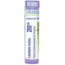 Boiron Lachesis Mutus 200CK, Homeopathic Medicine for Hot Flashes Associated with Menopause, 80 Pellets