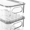 thumbnail image 4 of Set de 3 Cajas de Almacenamiento con Tapa | Plástico Resistente, Transparente y Diseño Apilable con Asas para Organización del Hogar u Oficina, 4 of 5