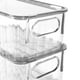thumbnail image 4 of Set de 3 Cajas de Almacenamiento con Tapa | Plástico Resistente, Transparente y Diseño Apilable con Asas para Organización del Hogar u Oficina, 4 of 5