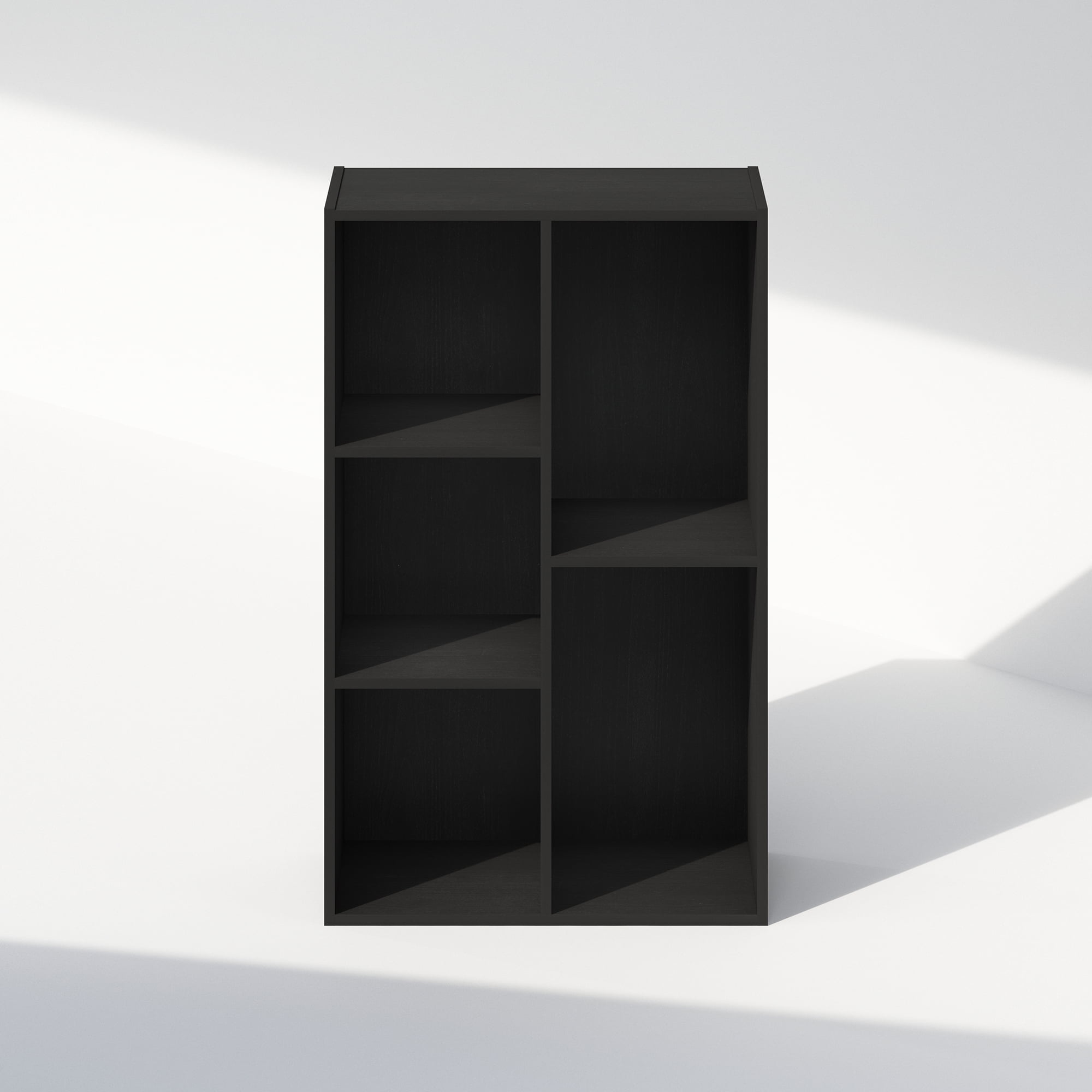 Furinno Reed 5-Cube Open Shelf Multipurpose Closet & Clothing Storage, Storage Organizer, Blackwood