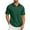 Army Green, variant on Dvprdro Men's Casual Business Tops Classic Solid Vintage Blouse Summer Button Lapel Neck Short Sleeve Fitness Sports T-Shirt Shirts with Pocket Army Green 3XL