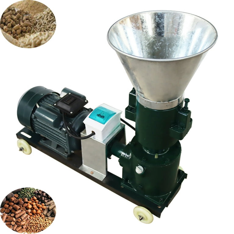 Pellet Mill Machine Feed Granulator 100-150kg/H Wet and Dry Feed Pellet  Making Machine Animal Farming Peletizadora 220V/380V