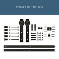thumbnail image 2 of 928 72" 2 piece Classic Interior Barn Door Kit - Matte Black, 2 of 7