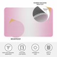 thumbnail image 4 of Pink Ombre Doormat Outdoor Entrance 18"x30", Pink White Gradient Modern Abstract Art Absorb Moisture Dirt Door Mats, Non-Slip Rubber Backing Floor Mats Indoor, Low-Profile Front Door Rugs, 4 of 9