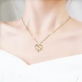 thumbnail image 3 of Ladies Double Heart Necklace With 26 English Letters Couple Necklace, 3 of 4