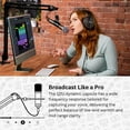 thumbnail image 3 of Samson Q2U USB and XLR Handheld Dynamic Microphone with Cardioid Polar Pattern (White) Bundle with Desktop Boom Arm Microphone Stand and Pop Filter for Broadcasting and Recording Microphones, 3 of 7