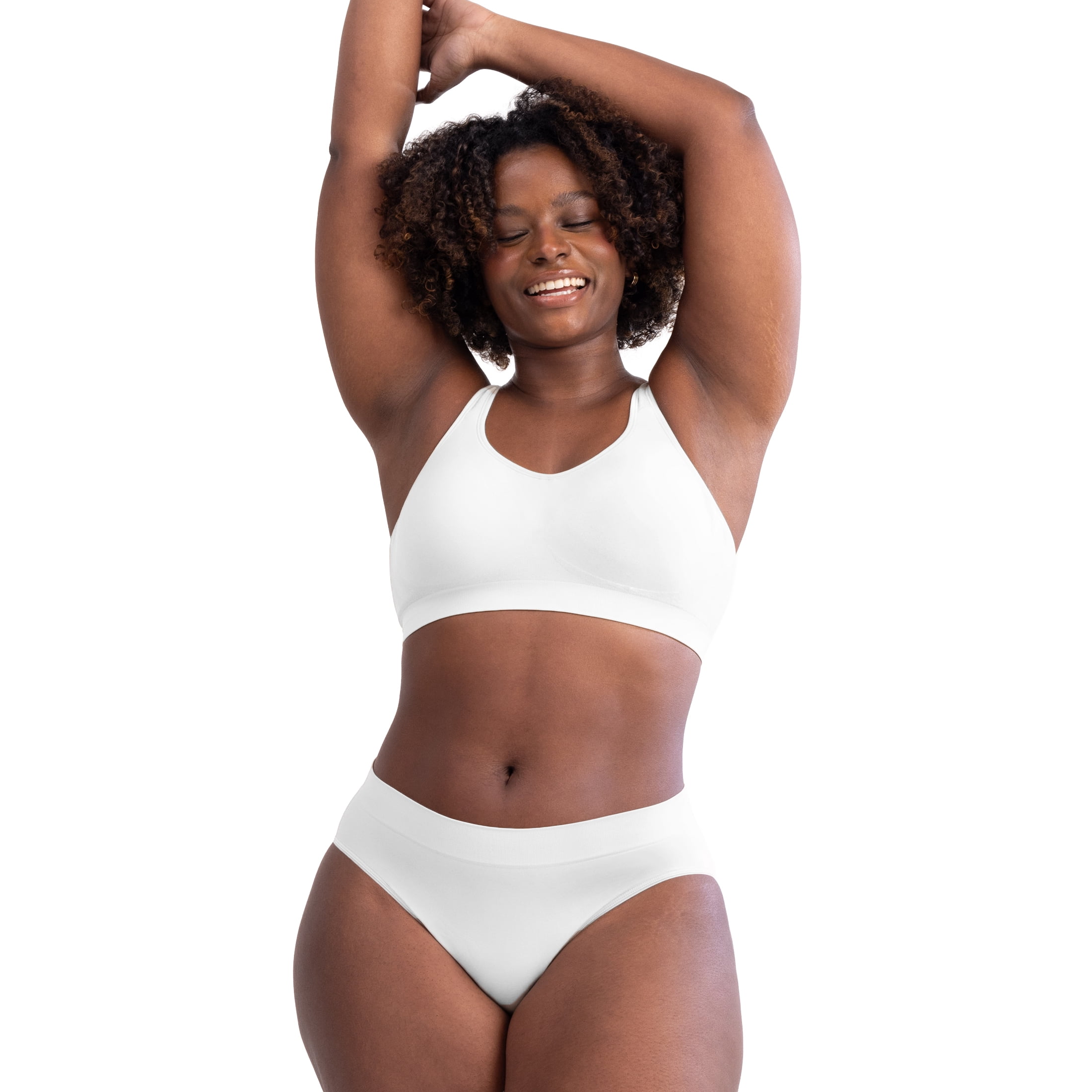 Truekind Comfort 3-Pack Ultra-Soft Brief – Seamless Full- Coverage Women's Panty, Buttery-Soft Second-Skin Feel, Sizes S to 4XL