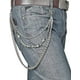 thumbnail image 2 of Cartera con calavera de motorista CHAO Cadena Punk con calavera fresca, 2 of 5