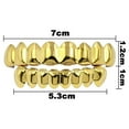 thumbnail image 6 of 18K Gold Plated Gold Finish 8 Top Teeth 8 Bottom Tooth Hip Hop Mouth Grills for Men and Women, 6 of 6
