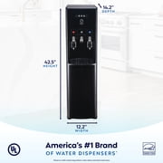 Primo® Water Htrio Coffee K-Cup Water Dispenser Bottom Loading, Hot/Cold Temperature, Black