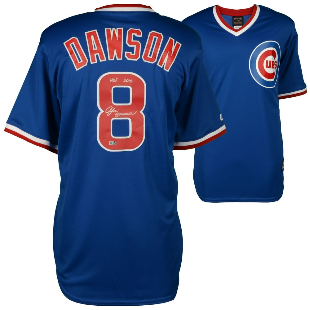Andre Dawson Chicago Cubs Fanatics Authentic Autographed Majestic Blue