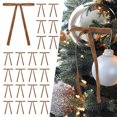 thumbnail image 5 of HomeDM 24Pcs Velvet Christmas Bows Ornaments Christmas Tree Hanging Crafts Brown 5" X 7" Xmas Wreath Ribbon Bows Gift Wrap Holiday Decor, 5 of 6