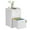 White, variant on Polup File Cabinet, Freestanding Storage Organizer, Metal 2-Drawer, Letter Size, White