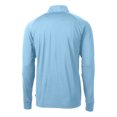 thumbnail image 3 of Men's Cutter & Buck Powder Blue Kansas City Royals Adapt Eco Knit Stretch Recycled Quarter-Zip Pullover Top, 3 of 3