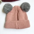 thumbnail image 4 of Baby Boys Girls Hat Winter Knitted Hat Double Pom Beanie Bobble Hat,Warm Ski Beanie Hat,for 0-36 Months Baby, 4 of 6