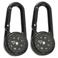 thumbnail image 5 of HOMEMAXS 2Pcs Portable Compass Pocket Compass Carabiner Compass Small Camping Compass Climbing Hiking Tool, 5 of 8