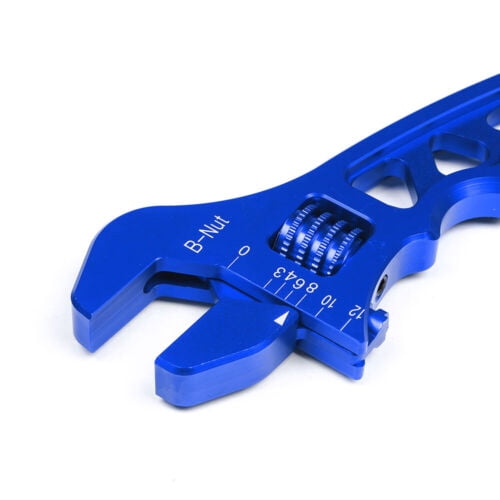 Blue Aluminium Adjustable Wrench Spanner AN3 AN4 AN6 AN8 AN10 AN12 Hose Fitting